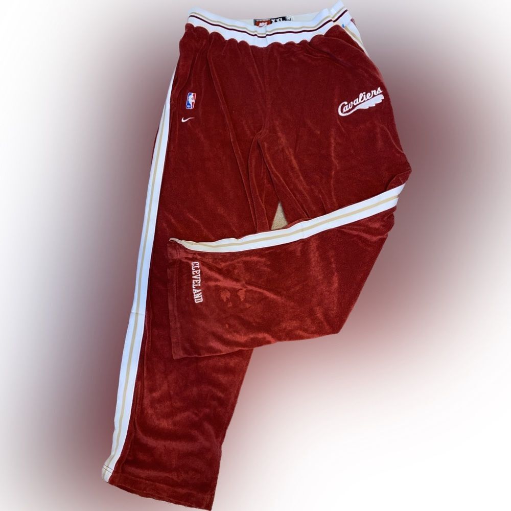 NBA Cleveland Cavaliers Throwback Retro Terry Cloth Sweatpants Size XXL 2XL